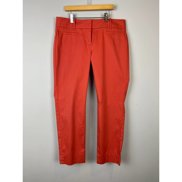 Ann Taylor "Devin Fit" Rust/Burnt Orange Spice cropped pants Sz. 4 - Picture 11 of 11